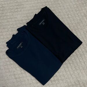 Two Mens Banana Republic Waffle Crewnecks - Size L